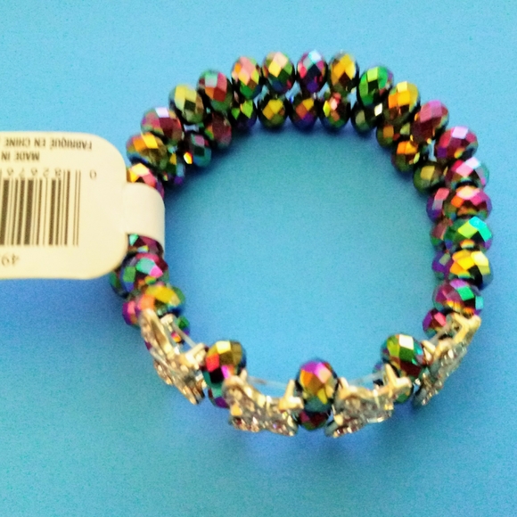 💚💲4/$20. Butterfly Rainbow-Beads Bracelet, Jewelr - Picture 2 of 6